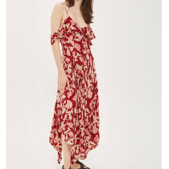 topshop floral maxi dress